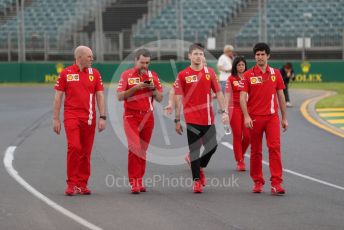 World © Octane Photographic Ltd. Formula 1 – F1 Australian Grand Prix - Track Walk. Scuderia Ferrari SF1000 – Charles Leclerc. Melbourne, Australia. Wednesday 11th March 2020.