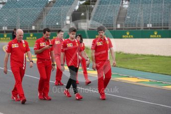 World © Octane Photographic Ltd. Formula 1 – F1 Australian Grand Prix - Track Walk. Scuderia Ferrari SF1000 – Charles Leclerc. Melbourne, Australia. Wednesday 11th March 2020.