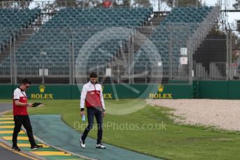 World © Octane Photographic Ltd. Formula 1 – F1 Australian Grand Prix - Track Walk. Alfa Romeo Racing Orlen C39 – Antonio Giovinazzi. Melbourne, Australia. Wednesday 11th March 2020.