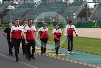 World © Octane Photographic Ltd. Formula 1 – F1 Australian Grand Prix - Track Walk. Alfa Romeo Racing Orlen C39 – Antonio Giovinazzi. Melbourne, Australia. Wednesday 11th March 2020.