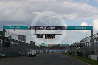 World © Octane Photographic Ltd. Formula 1 – F1 Australian Grand Prix - Setup. Start light gantry. Melbourne, Australia. Wednesday 11th March 2020.