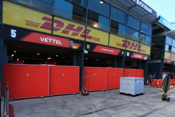 World © Octane Photographic Ltd. Formula 1 – F1 Australian Grand Prix - Setup. Scuderia Ferrari garage – Sebastian Vettel and Charles Leclerc. Melbourne, Australia. Wednesday 11th March 2020.