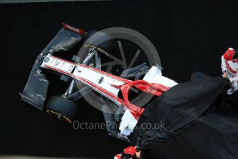 World © Octane Photographic Ltd. Formula 1 – F1 Pre-season Test 1 - Day 1. Alfa Romeo Racing Orlen C39 launch. Circuit de Barcelona-Catalunya, Spain. Wednesday 19th February 2020