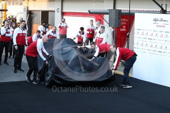 World © Octane Photographic Ltd. Formula 1 – F1 Pre-season Test 1 - Day 1. Alfa Romeo Racing Orlen C39 launch. Circuit de Barcelona-Catalunya, Spain. Wednesday 19th February 2020