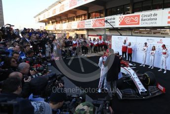 World © Octane Photographic Ltd. Formula 1 – F1 Pre-season Test 1 - Day 1. Alfa Romeo Racing Orlen C39 – Kimi Raikkonen and Antonio Giovinazzi. . Circuit de Barcelona-Catalunya, Spain. Wednesday 19th February 2020.