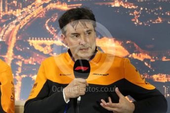 World © Octane Photographic Ltd. Formula 1 – F1 Pre-season Test 2 - Day 1 - Press Conference 1. James Key – Technical Director McLaren. Circuit de Barcelona-Catalunya, Spain. Wednesday 26th February 2020.