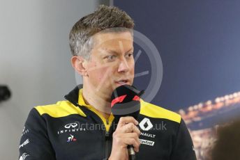 World © Octane Photographic Ltd. Formula 1 – F1 Pre-season Test 2 - Day 1 - Press Conference 1. Marcin Budkowski – Executive Director of Renault Sport Racing Formula 1 Team. Circuit de Barcelona-Catalunya, Spain. Wednesday 26th February 2020.