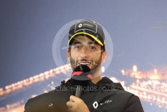 World © Octane Photographic Ltd. Formula 1 – F1 Pre-season Test 2 - Day 1 - Press Conference 1. Renault Sport F1 Team – Daniel Ricciardo. Circuit de Barcelona-Catalunya, Spain. Wednesday 26th February 2020.