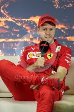 World © Octane Photographic Ltd. Formula 1 – F1 Pre-season Test 2 - Day 1 - Press Conference 2. Scuderia Ferrari – Sebastian Vettel. Circuit de Barcelona-Catalunya, Spain. Wednesday 26th February 2020.