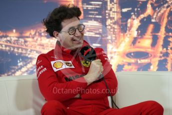 World © Octane Photographic Ltd. Formula 1 – F1 Pre-season Test 2 - Day 1 - Press Conference 2. Mattia Binotto – Team Principal of Scuderia Ferrari. Circuit de Barcelona-Catalunya, Spain. Wednesday 26th February 2020.