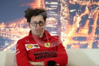 World © Octane Photographic Ltd. Formula 1 – F1 Pre-season Test 2 - Day 1 - Press Conference 2. Mattia Binotto – Team Principal of Scuderia Ferrari. Circuit de Barcelona-Catalunya, Spain. Wednesday 26th February 2020.