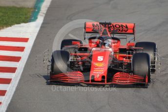 World © Octane Photographic Ltd. Formula 1 – F1 Pre-season Test 1 - Day 3. Scuderia Ferrari SF1000 – Sebastian Vettel. Circuit de Barcelona-Catalunya, Spain. Friday 21st February 2020.