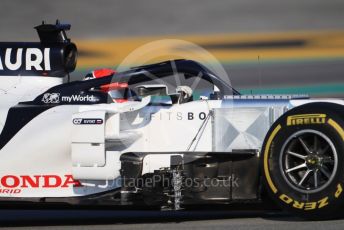 World © Octane Photographic Ltd. Formula 1 – F1 Pre-season Test 1 - Day 3. Scuderia AlphaTauri Honda AT01 – Daniil Kvyat. Circuit de Barcelona-Catalunya, Spain. Friday 21st February 2020.