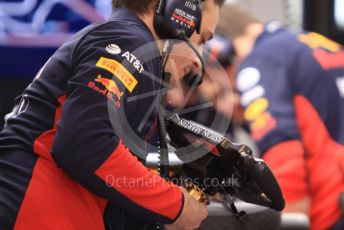World © Octane Photographic Ltd. Formula 1 – F1 Pre-season Test 1 - Day 3. Aston Martin Red Bull Racing RB16 – Alexander Albon using Max Verstappen's steering wheel. Circuit de Barcelona-Catalunya, Spain. Friday 21st February 2020.