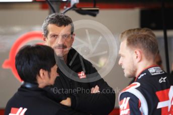 World © Octane Photographic Ltd. Formula 1 – F1 Pre-season Test 1 - Day 3. Haas F1 Team VF20 – Kevin Magnussen and Guenther Steiner - Team Principal of Rich Energy Haas F1 Team. Circuit de Barcelona-Catalunya, Spain. Friday 21st February 2020.