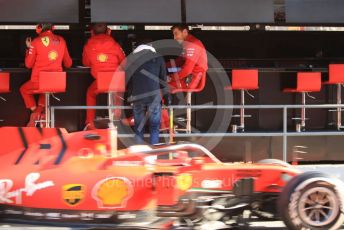 World © Octane Photographic Ltd. Formula 1 – F1 Pre-season Test 1 - Day 3. Scuderia Ferrari SF1000 – Sebastian Vettel and Charles Leclerc. Circuit de Barcelona-Catalunya, Spain. Friday 21st February 2020.