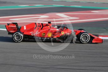 World © Octane Photographic Ltd. Formula 1 – F1 Pre-season Test 1 - Day 3. Scuderia Ferrari SF1000 – Sebastian Vettel. Circuit de Barcelona-Catalunya, Spain. Friday 21st February 2020.