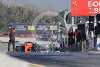 World © Octane Photographic Ltd. Formula 1 – F1 Pre-season Test 1 - Day 3. McLaren MCL35 – Carlos Sainz. Circuit de Barcelona-Catalunya, Spain. Friday 21st February 2020.