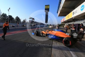 World © Octane Photographic Ltd. Formula 1 – F1 Pre-season Test 1 - Day 3. McLaren MCL35 – Carlos Sainz. Circuit de Barcelona-Catalunya, Spain. Friday 21st February 2020.