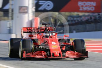 World © Octane Photographic Ltd. Formula 1 – F1 Pre-season Test 2 - Day 1. Scuderia Ferrari SF1000 – Sebastian Vettel. Circuit de Barcelona-Catalunya, Spain. Wednesday 26th February 2020.