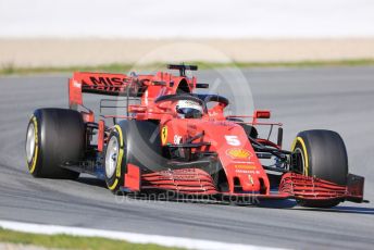 World © Octane Photographic Ltd. Formula 1 – F1 Pre-season Test 2 - Day 1. Scuderia Ferrari SF1000 – Sebastian Vettel. Circuit de Barcelona-Catalunya, Spain. Wednesday 26th February 2020.