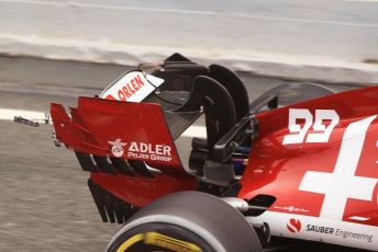 World © Octane Photographic Ltd. Formula 1 – F1 Pre-season Test 2 - Day 2. damaged Alfa Romeo Racing Orlen C39 – Antonio Giovinazzi. Circuit de Barcelona-Catalunya, Spain. Thursday 27th February 2020.