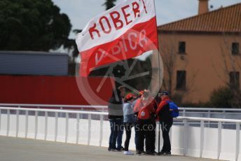 World © Octane Photographic Ltd. Formula 1 – F1 Pre-season Test 2 - Day 2. Robert Kubica fans. Circuit de Barcelona-Catalunya, Spain. Thursday 27th February 2020.