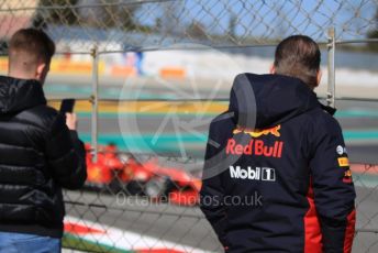 World © Octane Photographic Ltd. Formula 1 – F1 Pre-season Test 2 - Day 2. Jos Verstappen watching Sebastian Vettel. Circuit de Barcelona-Catalunya, Spain. Thursday 27th February 2020.