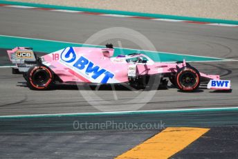 World © Octane Photographic Ltd. Formula 1 – F1 Pre-season Test 2 - Day 2. BWT Racing Point F1 Team RP20 – Lance Stroll. Circuit de Barcelona-Catalunya, Spain. Thursday 27th February 2020.