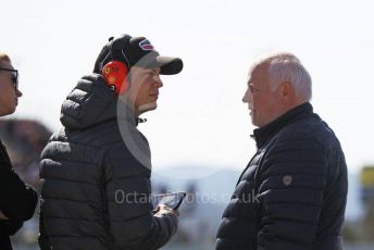 World © Octane Photographic Ltd. Formula 1 – F1 Pre-season Test 2 - Day 2. Norbert Vettel and Fabian Vettel. Circuit de Barcelona-Catalunya, Spain. Thursday 27th February 2020.