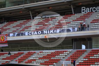 World © Octane Photographic Ltd. Formula 1 – F1 Pre-season Test 2 - Day 2. Ciao Niki baner. Circuit de Barcelona-Catalunya, Spain. Thursday 27th February 2020.  n