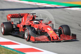 World © Octane Photographic Ltd. Formula 1 – F1 Pre-season Test 2 - Day 2. Scuderia Ferrari SF1000 – Sebastian Vettel. Circuit de Barcelona-Catalunya, Spain. Thursday 27th February 2020.