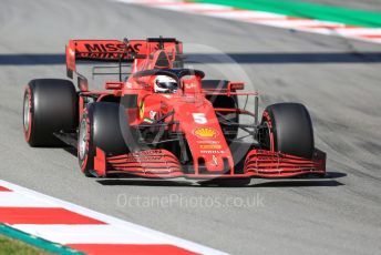 World © Octane Photographic Ltd. Formula 1 – F1 Pre-season Test 2 - Day 2. Scuderia Ferrari SF1000 – Sebastian Vettel. Circuit de Barcelona-Catalunya, Spain. Thursday 27th February 2020.