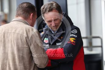 World © Octane Photographic Ltd. Formula 1 – F1 Pre-season Test 2 - Day 2. Christian Horner - Team Principal of Red Bull Racing and Jos Verstappen. Circuit de Barcelona-Catalunya, Spain. Thursday 27th February 2020.