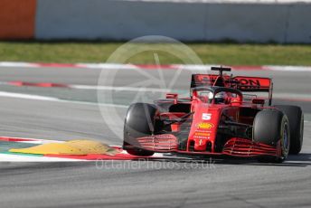 World © Octane Photographic Ltd. Formula 1 – F1 Pre-season Test 2 - Day 2. Scuderia Ferrari SF1000 – Sebastian Vettel. Circuit de Barcelona-Catalunya, Spain. Thursday 27th February 2020.