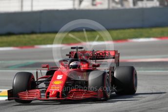 World © Octane Photographic Ltd. Formula 1 – F1 Pre-season Test 2 - Day 2. Scuderia Ferrari SF1000 – Sebastian Vettel. Circuit de Barcelona-Catalunya, Spain. Thursday 27th February 2020.