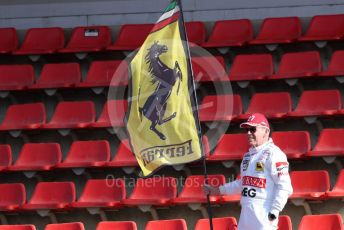 World © Octane Photographic Ltd. Formula 1 – F1 Pre-season Test 2 - Day 2. Ferrari fan. Circuit de Barcelona-Catalunya, Spain. Thursday 27th February 2020.