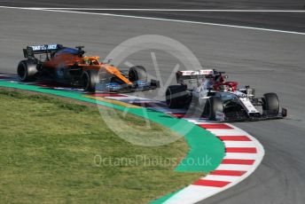 World © Octane Photographic Ltd. Formula 1 – F1 Pre-season Test 2 - Day 2. Alfa Romeo Racing Orlen C39 – Antonio Giovinazzi and McLaren MCL35 – Lando Norris. Circuit de Barcelona-Catalunya, Spain. Thursday 27th February 2020.