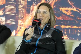 World © Octane Photographic Ltd. Formula 1 – F1 Pre-season Test 2 - Day 2 - Press Conference. Claire Williams - Deputy Team Principal of ROKiT Williams Racing. Circuit de Barcelona-Catalunya, Spain. Thursday 27th February 2020.