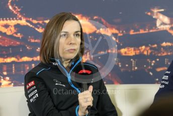World © Octane Photographic Ltd. Formula 1 – F1 Pre-season Test 2 - Day 2 - Press Conference. Claire Williams - Deputy Team Principal of ROKiT Williams Racing. Circuit de Barcelona-Catalunya, Spain. Thursday 27th February 2020.