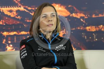 World © Octane Photographic Ltd. Formula 1 – F1 Pre-season Test 2 - Day 2 - Press Conference. Claire Williams - Deputy Team Principal of ROKiT Williams Racing. Circuit de Barcelona-Catalunya, Spain. Thursday 27th February 2020.