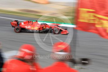 World © Octane Photographic Ltd. Formula 1 – F1 Pre-season Test 2 - Day 3. Scuderia Ferrari SF1000 – Charles Leclerc with Ferrari fans. Circuit de Barcelona-Catalunya, Spain. Friday 28th February 2020.