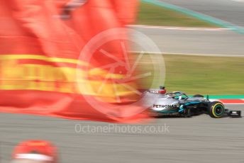 World © Octane Photographic Ltd. Formula 1 – F1 Pre-season Test 2 - Day 3. Mercedes AMG Petronas F1 W11 EQ Performance - Lewis Hamilton and Ferrari flag. Circuit de Barcelona-Catalunya, Spain. Friday 28th February 2020.