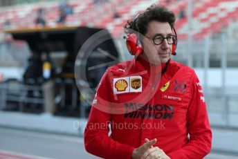 World © Octane Photographic Ltd. Formula 1 – F1 Pre-season Test 1 - Day 1. Mattia Binotto – Team Principal of Scuderia Ferrari. Circuit de Barcelona-Catalunya, Spain. Wednesday 19th February 2020.