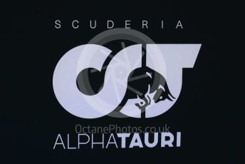 World © Octane Photographic Ltd. Formula 1 – F1 Pre-season Test 1 - Day 1. Scuderia AlphaTauri Honda logo. Circuit de Barcelona-Catalunya, Spain. Wednesday 19th February 2020.