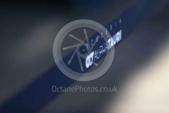 World © Octane Photographic Ltd. Formula 1 – F1 Pre-season Test 1 - Day 1. Scuderia AlphaTauri Honda logo. Circuit de Barcelona-Catalunya, Spain. Wednesday 19th February 2020.