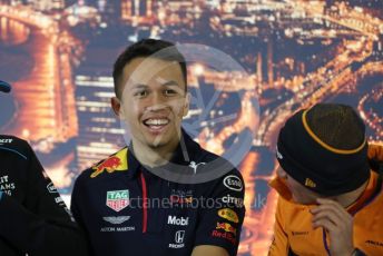World © Octane Photographic Ltd. Formula 1 – F1 Pre-season Test 1 - Day 1. FIA Press Conference. Aston Martin Red Bull Racing – Alexander Albon. Circuit de Barcelona-Catalunya, Spain. Wednesday 19th February 2020.