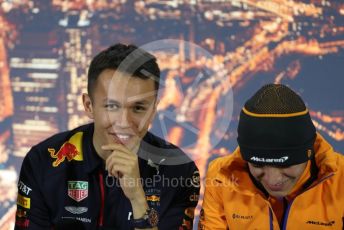 World © Octane Photographic Ltd. Formula 1 – F1 Pre-season Test 1 - Day 1. FIA Press Conference. Aston Martin Red Bull Racing – Alexander Albon. Circuit de Barcelona-Catalunya, Spain. Wednesday 19th February 2020.