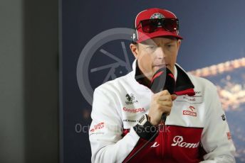 World © Octane Photographic Ltd. Formula 1 – F1 Pre-season Test 1 - Day 1. FIA Press Conference. Alfa Romeo Racing Orlen – Kimi Raikkonen. Circuit de Barcelona-Catalunya, Spain. Wednesday 19th February 2020.