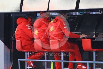 World © Octane Photographic Ltd. Formula 1 – F1 Pre-season Test 1 - Day 2. Scuderia Ferrari Pitwall. Circuit de Barcelona-Catalunya, Spain. Thursday 20th February 2020.